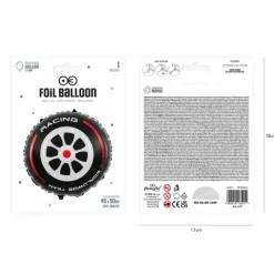 Balon foliowy Racing Car Koło 45x50 cm