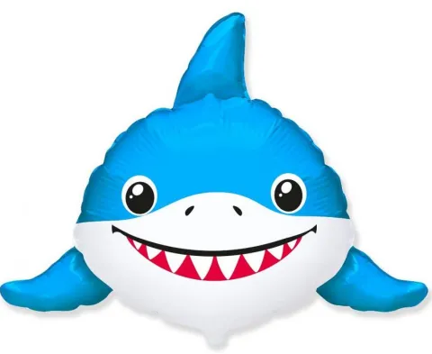 Balon foliowy rekin niebieski Baby Shark 70x80 cm