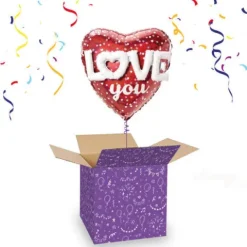 Balon foliowy serce 3D LOVE WALENTYNKI 91 cm