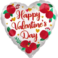 Balon foliowy serce Happy Valentine's Day 71 cm