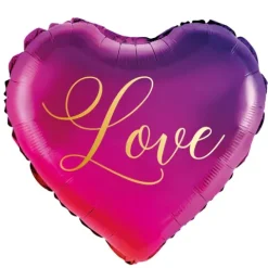 Balon foliowy serce z nadrukiem Love 18 cali