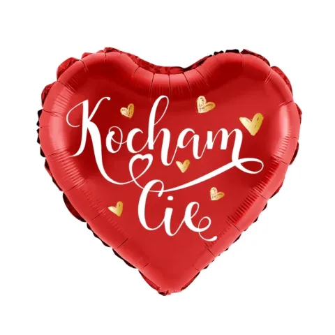 Balon foliowy serce z nadrukiem Kocham Cię 18 cali