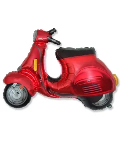 Balon foliowy skuter motor czerwony 38 cali