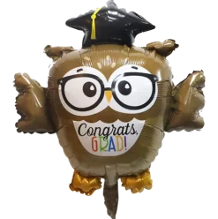 Balon foliowy SOWA student Gratulacje 69 x 72 cm