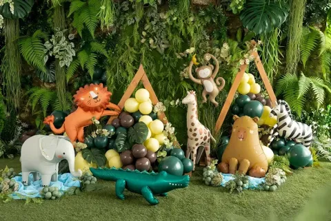 Balon foliowy stojący Żyrafa Zoo Safari 49x114 cm