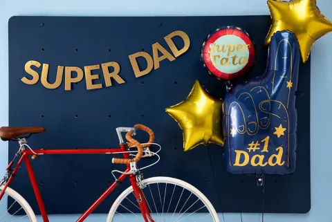 Balon foliowy SUPER TATA Dzień Ojca 45 cm 1 szt.