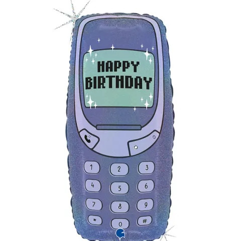 Balon foliowy telefon urodzinowy Happy Birthday NOKIA 23 cale
