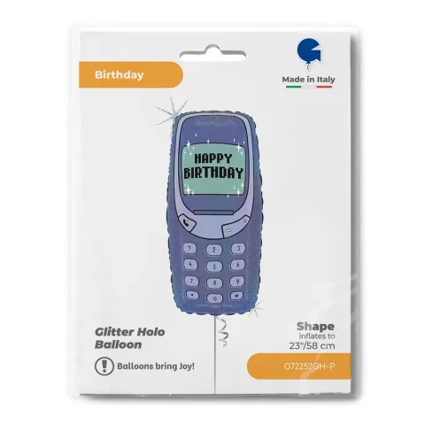 Balon foliowy telefon urodzinowy Happy Birthday NOKIA 23 cale