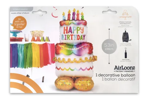 Balon foliowy Tort dekoracja stojąca 134 cm Anagram