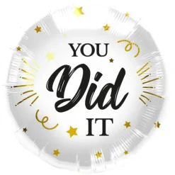 Balon foliowy YOU DID IT 45 cm (dla studenta, absolwenta)