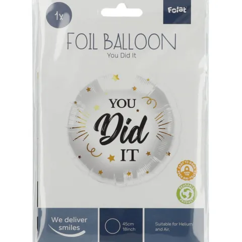 Balon foliowy YOU DID IT 45 cm (dla studenta, absolwenta)