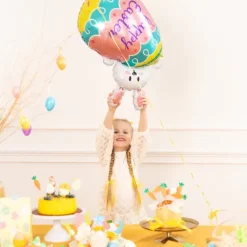 Balon foliowy Zajączek z pisanką Wielkanoc 72x81cm