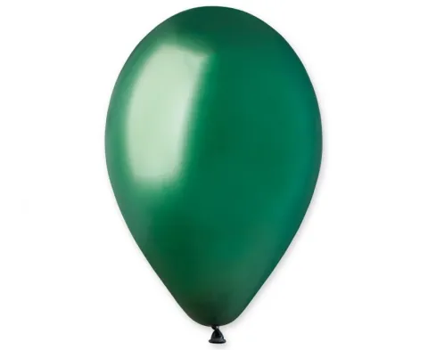 Balon Gemar jednokolorowy 12 cali 100 szt. Butelkowa zieleń