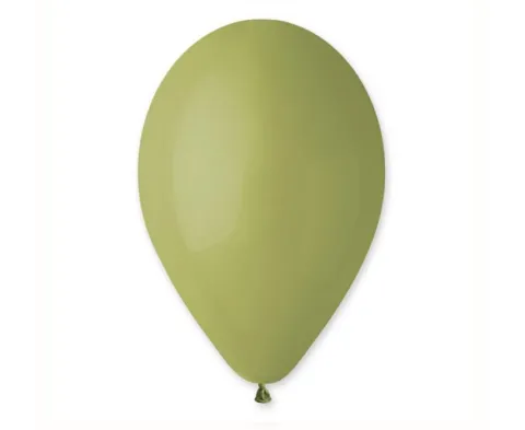 Balon Gemar jednokolorowy 12 cali 100 szt zielona oliwka
