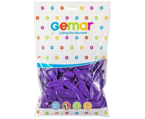 Balon Gemar jednokolorowy 10 cali 100 szt