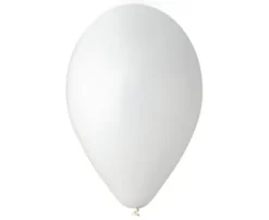 Balon Gemar jednokolorowy 12 cali 100 szt biały