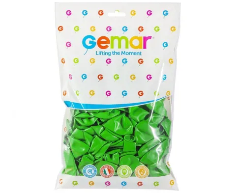 Balon Gemar jednokolorowy 12 cali 100 szt zelony