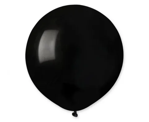 Balon Gemar jednokolorowy 19 cali 25 szt. Czarny - Black