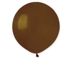 Balon Gemar jednokolorowy 19 cali 25 szt. Brown - Brązowy