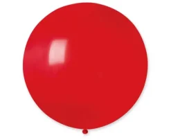 Balon Gemar jednokolorowy 19 cali 25 szt. Red - Czerwony