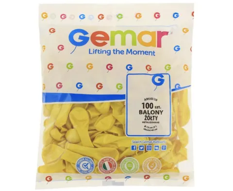 Balon Gemar Metallic 5 cali 100 szt