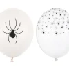 Balon gumowy biały z pająkiem mix wzorów 1 szt.