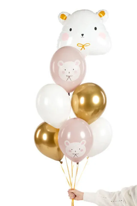 Balon gumowy MIŚ POLARNY Pastel Grey 12 cali 1 szt