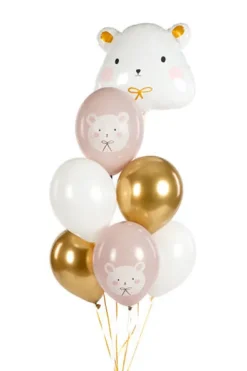 Balon gumowy MIŚ POLARNY Pastel Grey 12 cali 1 szt