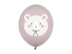Balon gumowy MIŚ POLARNY Pastel Grey 12 cali 1 szt