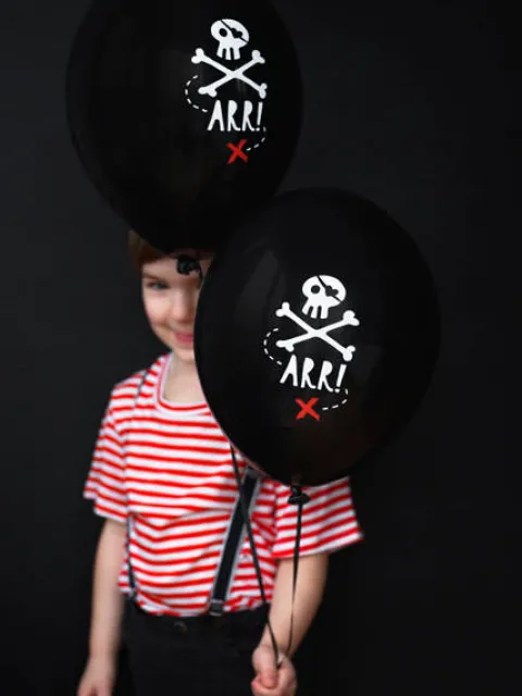 Balon gumowy PIRACI ARR! pirat 30 cm 1 szt.