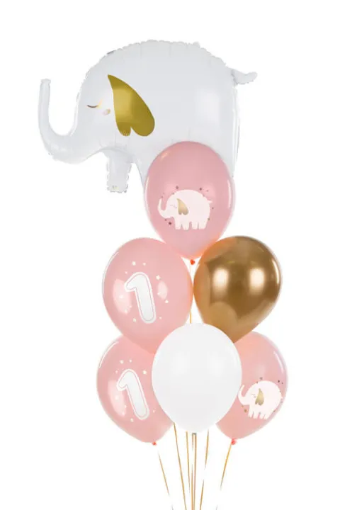 Balon gumowy ROCZEK SŁONIK Pastel Pink 12" 1 szt.