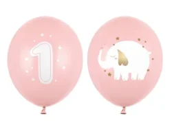 Balon gumowy ROCZEK SŁONIK Pastel Pink 12" 1 szt.
