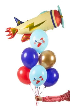 Balon gumowy SAMOLOT Pastel Blue 12" 1 szt.