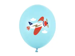 Balon gumowy SAMOLOT Pastel Blue 12" 1 szt.