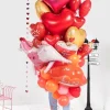 Balon gumowy Serce serca czerwone 16 cali 1 szt.