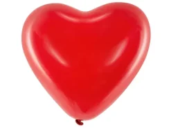 Balon gumowy Serce serca czerwone 16 cali 1 szt.
