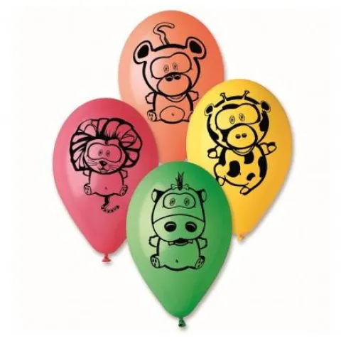 Balon gumowy Zwierzęta zwierzaki 12" 1 szt.