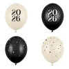 Balon Happy New Year 2026 mix 1szt. Sylwester
