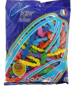 Balon jednokolorowy MAŁA SPIRALA 1 szt Gemar