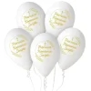 Balon Komunia Święta złoty nadruk kłosy 12 cali 1 szt.