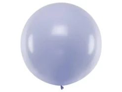 Balon okrągły kula średnica 1m metrowy Pastel Light Lilac