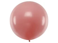 Balon okrągły kula średnica 1m metrowy Pastel Wild Rose