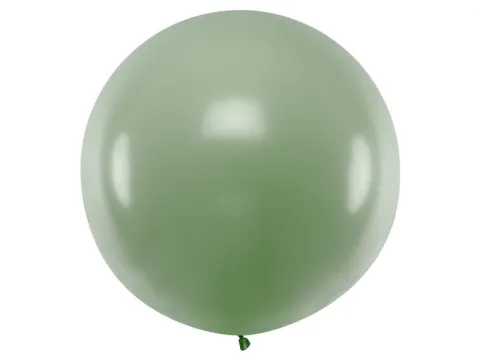 Balon okrągły kula średnica 1m metrowy Pastel Rosemary Green