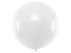 Balon okrągły kula średnica 1m metrowy Pastel White