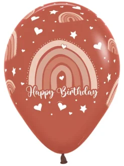 Balon Sempertex Boho Rainbow Happy Birthday 12 cali 1 szt. mix