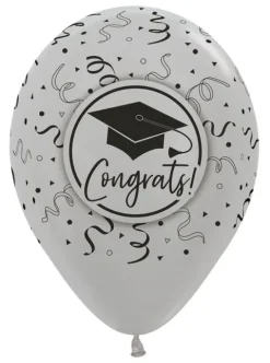 Balon Sempertex Congrats! Gratulacje! student uczeń 12 cali 1 szt. mix