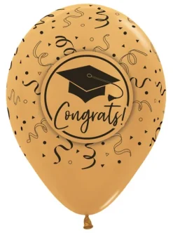 Balon Sempertex Congrats! Gratulacje! student uczeń 12 cali 1 szt. mix