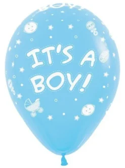 Balon Sempertex It's a Boy 12'' 1 sztuka jasny niebieski