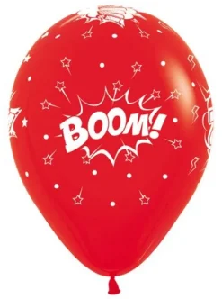 Balon Sempertex Komiks 12'' 1 szt. Pomarańczowy