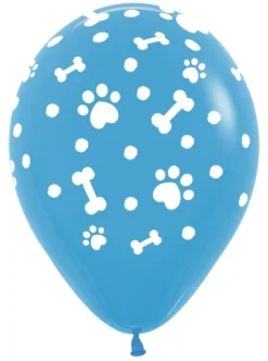 Balon Sempertex Paw Prints BOY psie łapki 12 cali 1 szt. mix